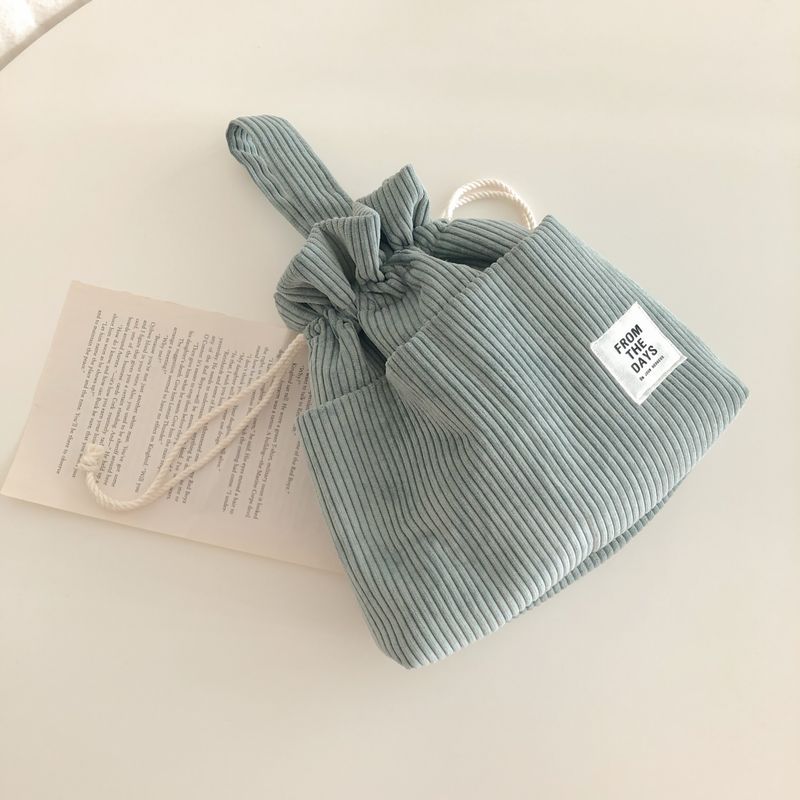 【MADE】Corduroy Pouch Bag - Mint