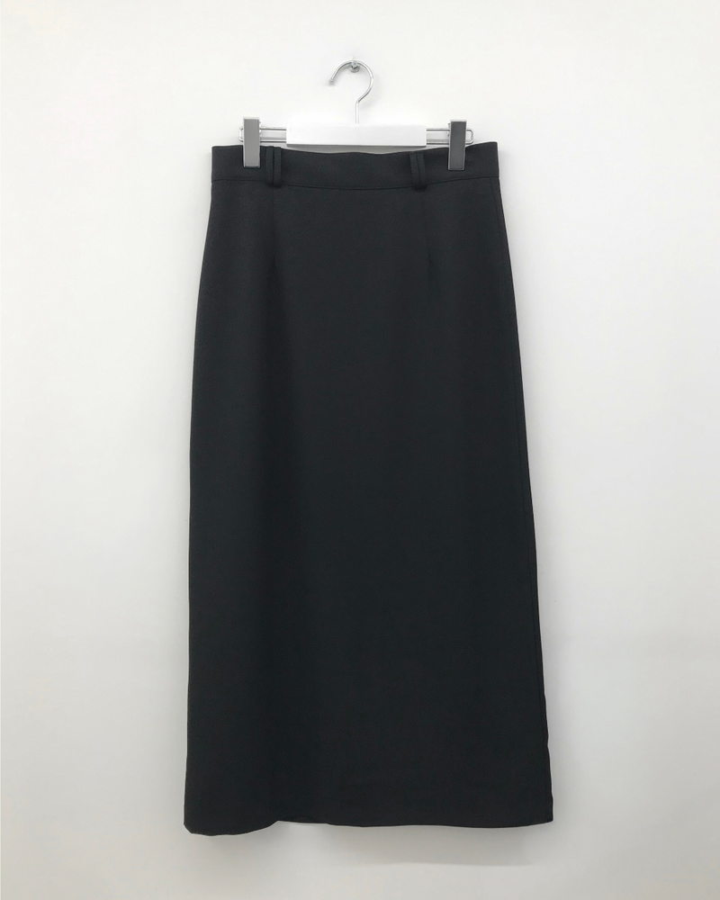Dart maxi long skirt (2color)