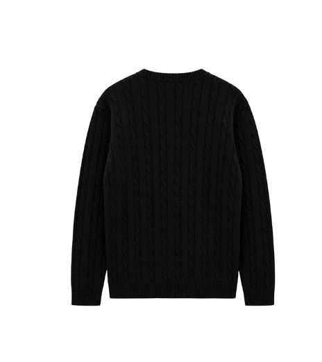 [UL] Mua Cable Henley Neck Basic Knit