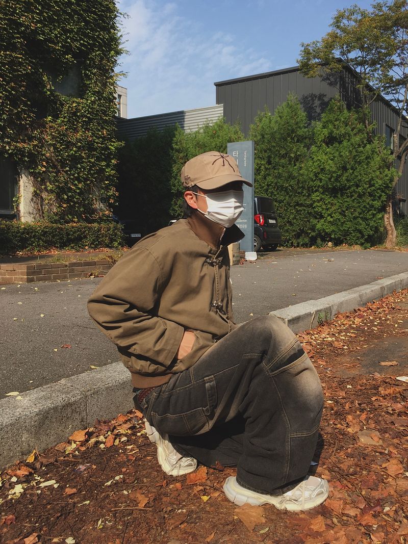 Ash Burn High-Neck Buckle Short Field Jacket 3C
