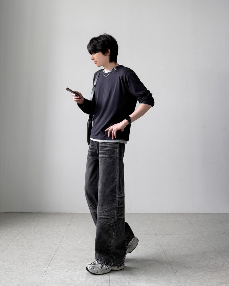 Filine Washing Wide Denim