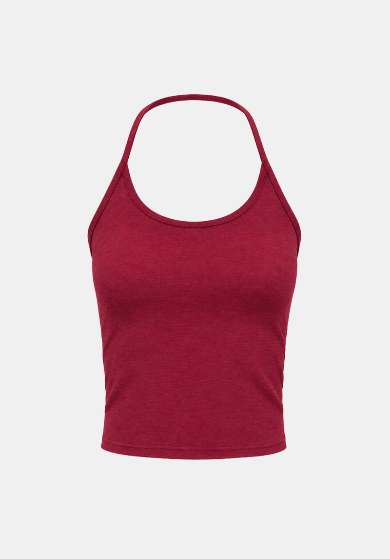 Luna Slim Halter Sleeveless Top