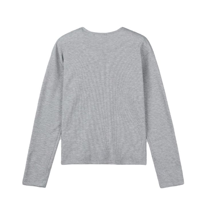 Crew Waffle Crop Long Sleeve