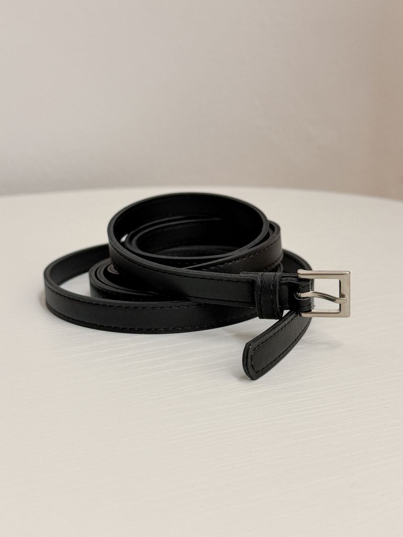 Layered Long Leather Belt