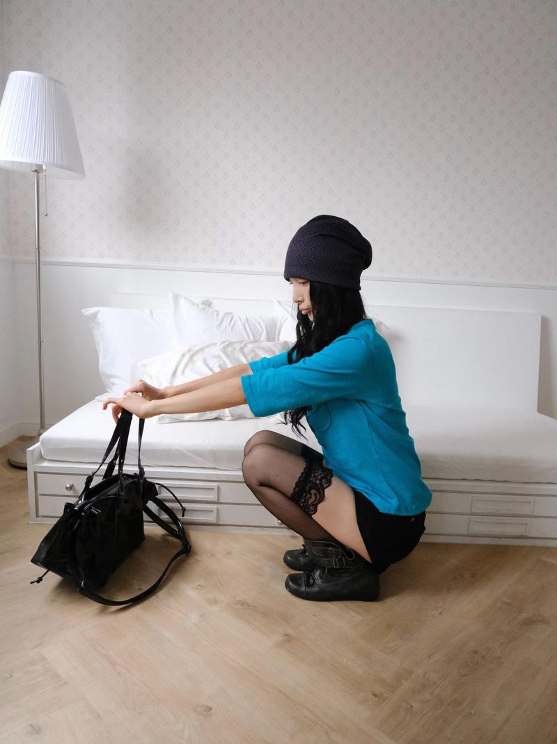casual leather 2way bag