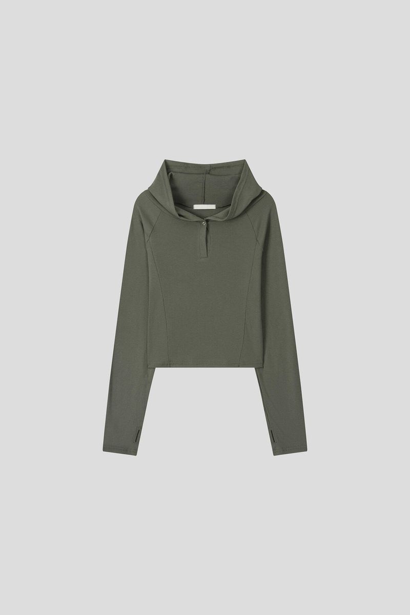 (W) ロジュ フーデッド トップ