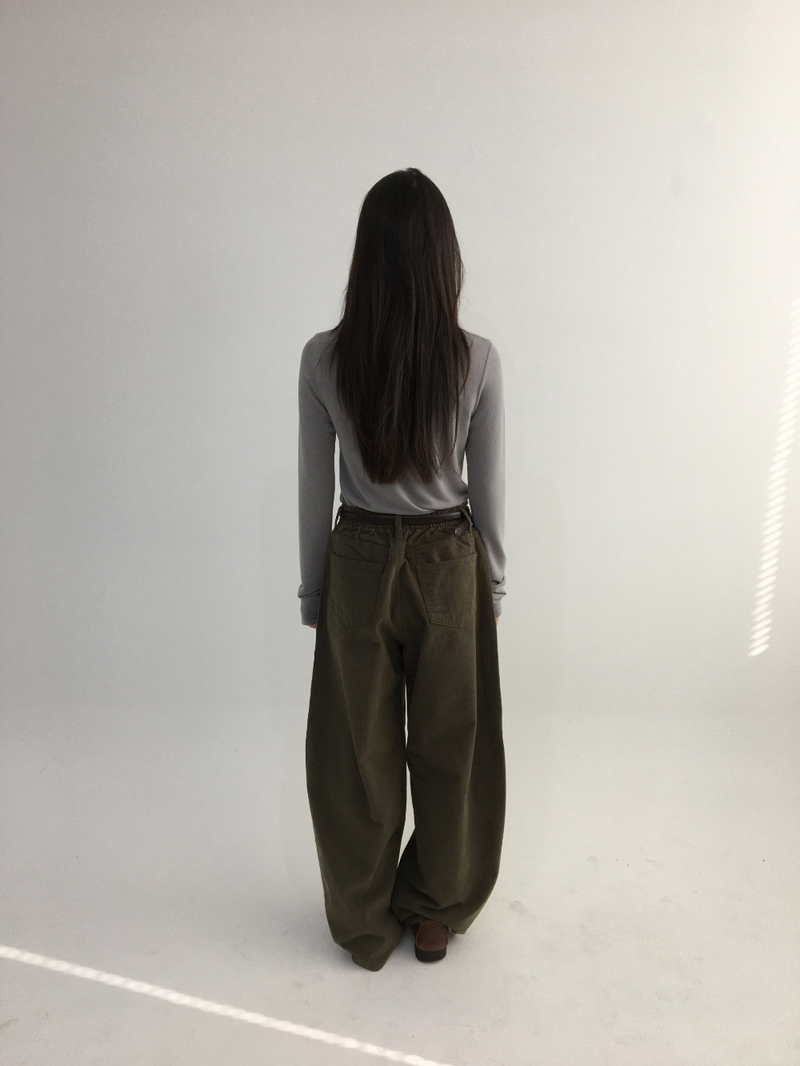Clim brushed wide pants (3color)