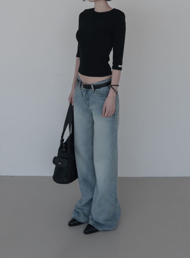 Loen Straight Low Denim