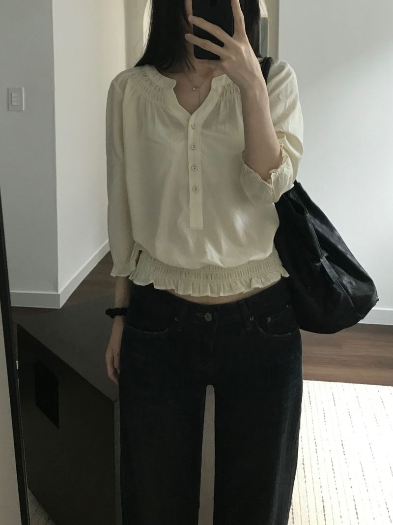Hav Shirring Blouse (2 colors)