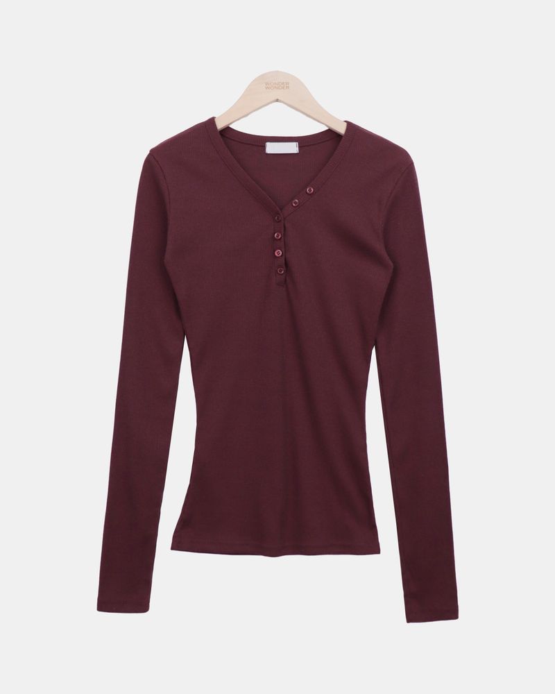 Rohan Button V-Neck Long-Sleeve T-Shirt