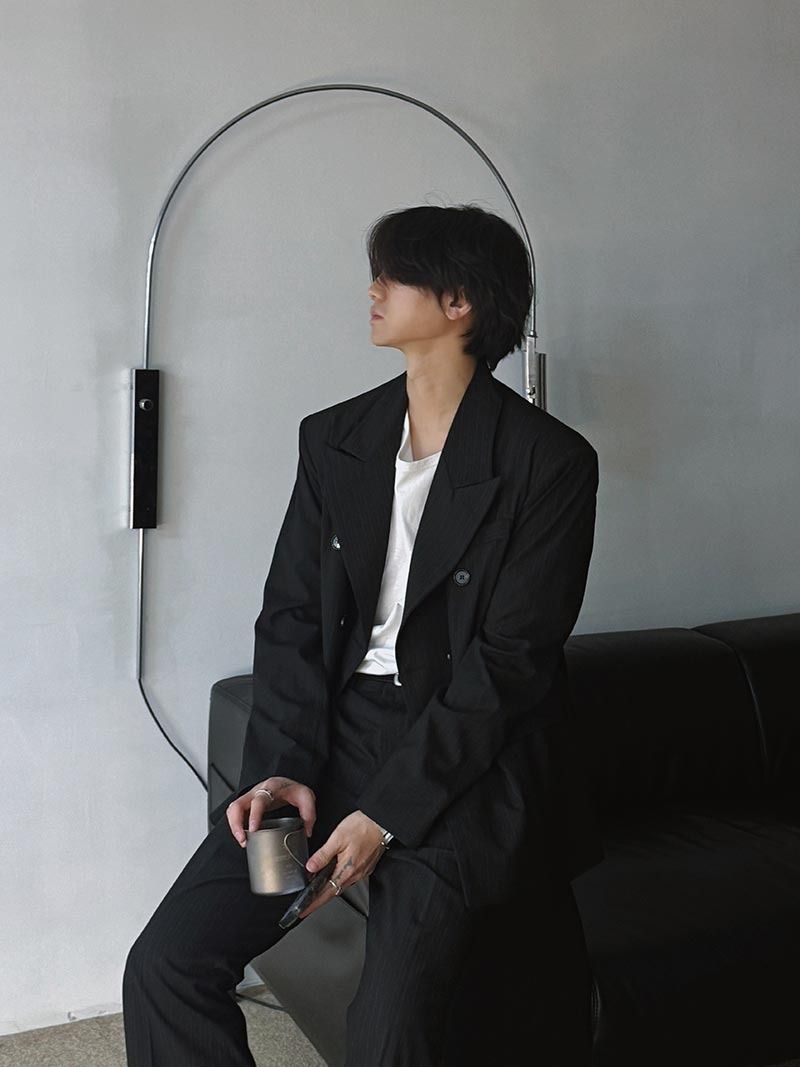 ASCLO Alternate Stripe Bootcut Slacks