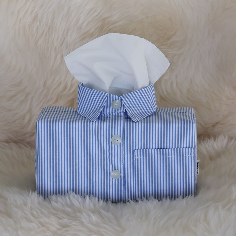 ポケット シャツ ティッシュ ケース (Stripe) 