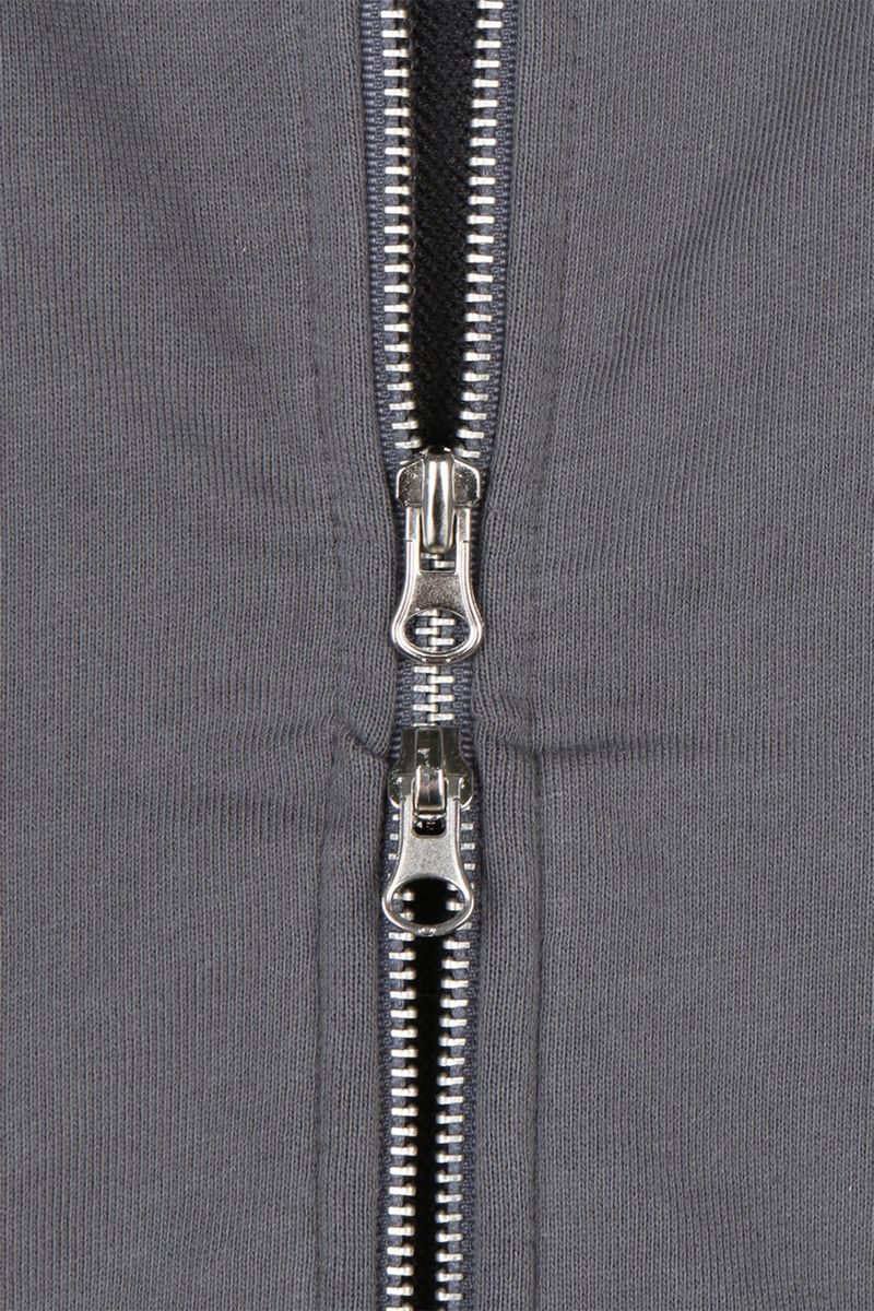 Rivet High-Neck Sweat Zip-Up