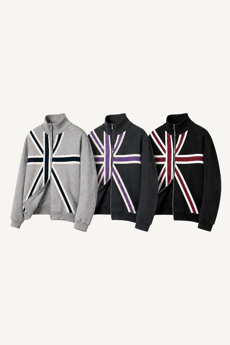 Union Embroidery Cotton Zip-up