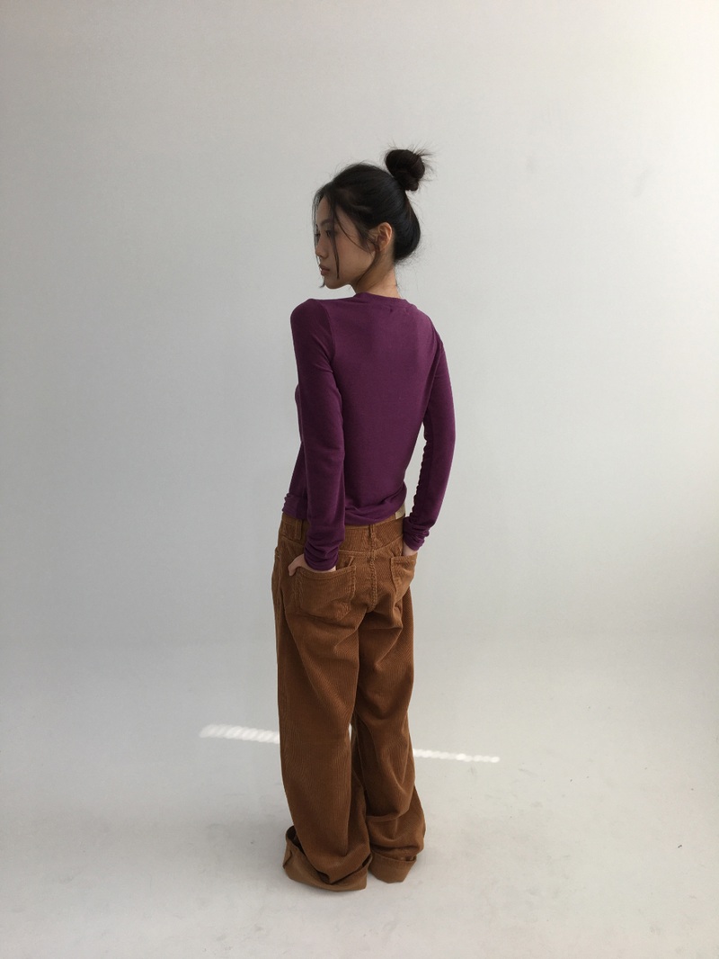 Caramel corduroy pants (3color)