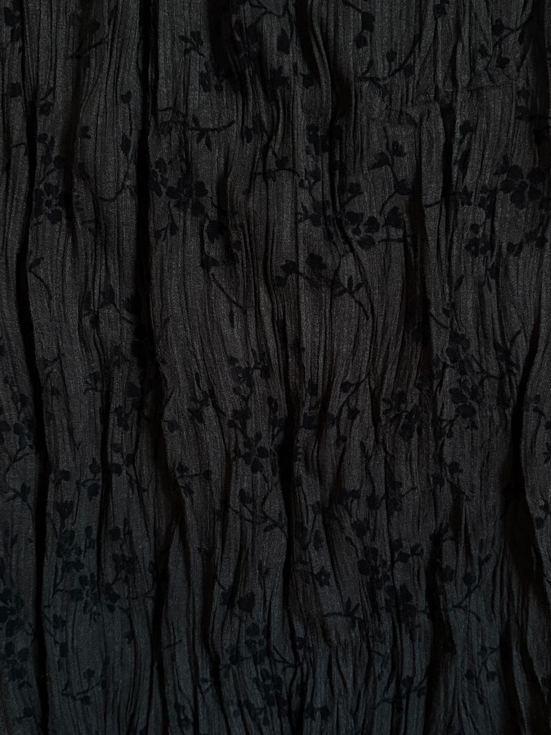 Tiny Posy Scarf - Black