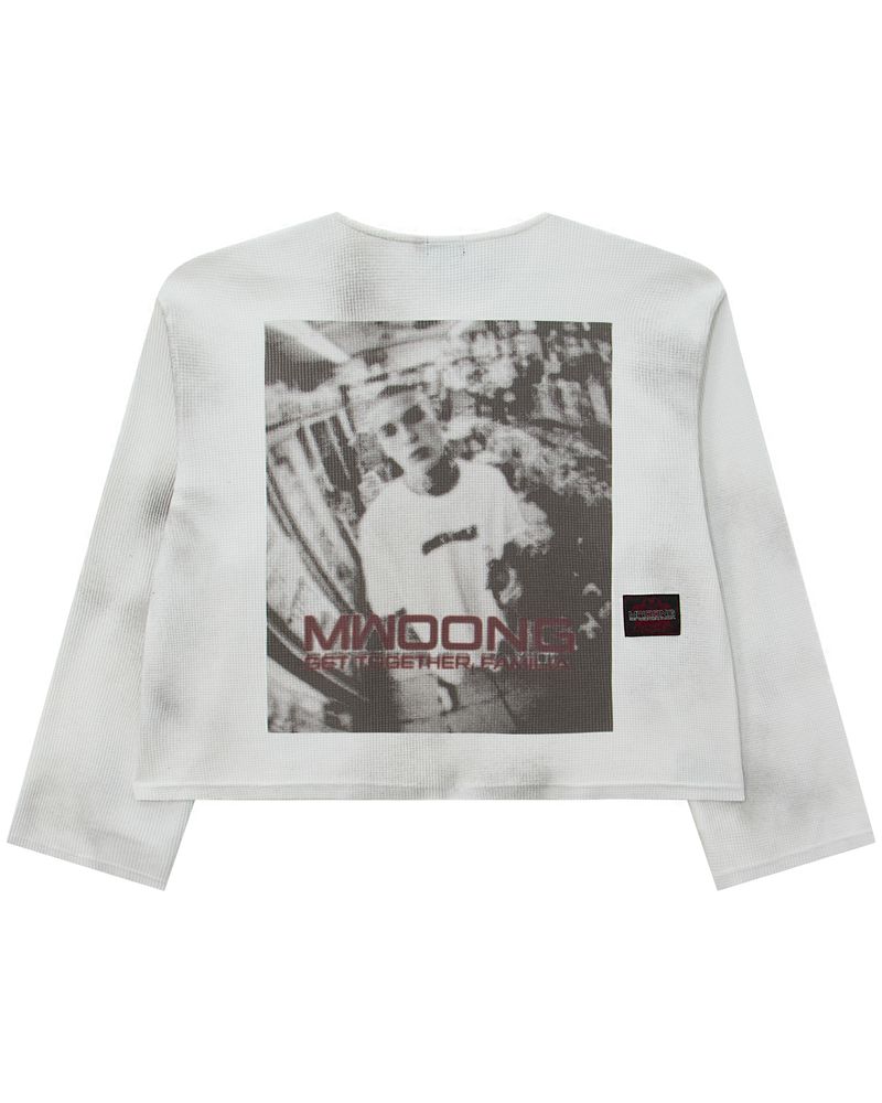 VTG printing heavy waffle LS-IV dirty