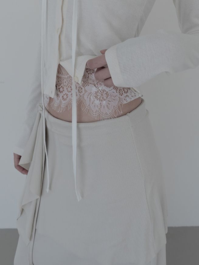Ed Flare Layered Long Skirt
