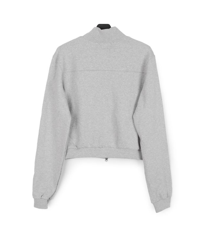 Loden Stud High Neck Zip-Up