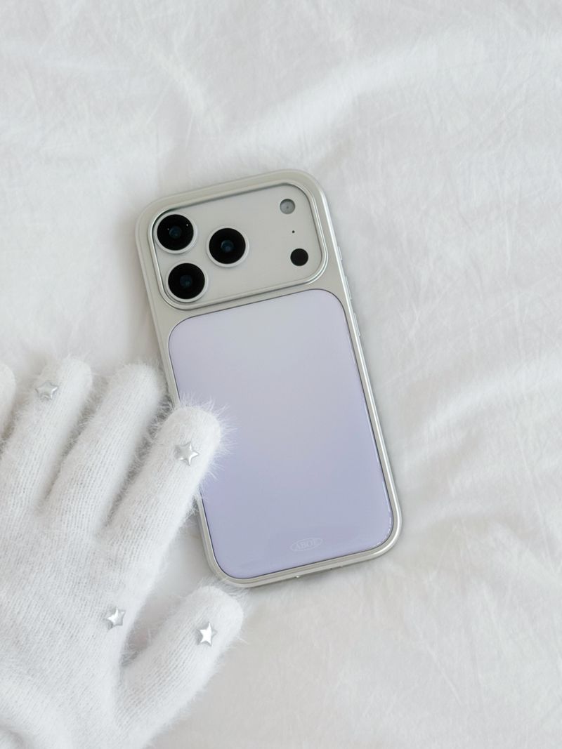 WINTER VIOLET Silver Epoxy Case