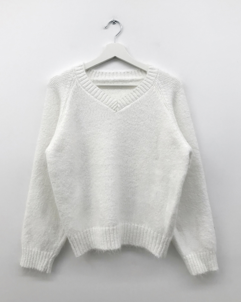Cozys V-neck knit (5color)