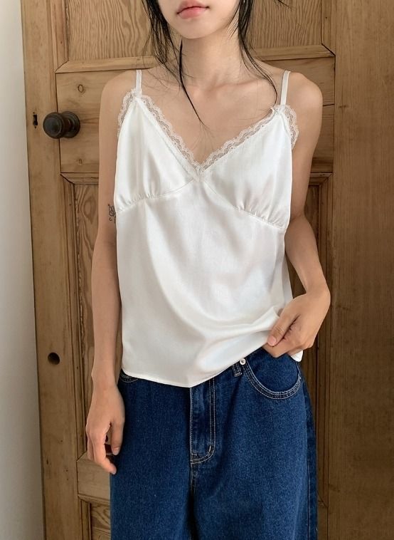 Asagi Lace Bustier Strap Adjust Sleeveless