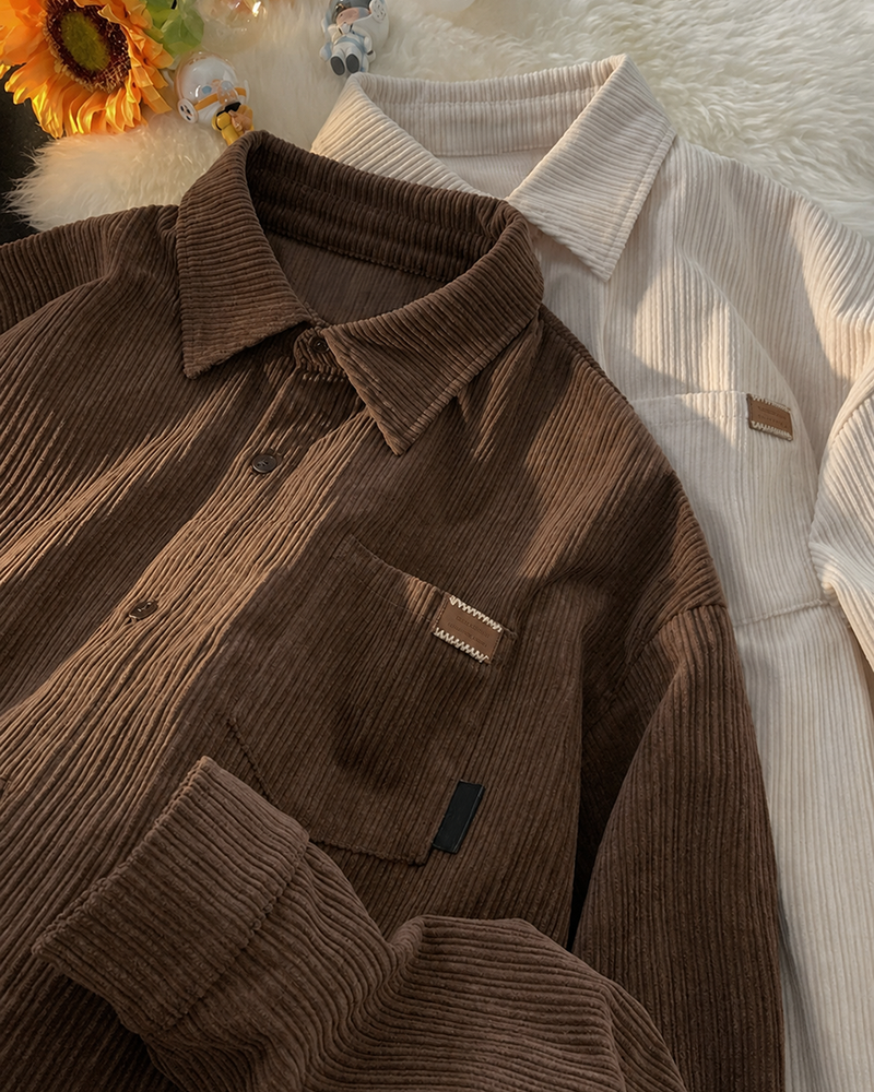 COZINESS（コジネス）の「[Unisex] コーデュロイポケットレイヤード長袖シャツ(3 colors)（トップス）」