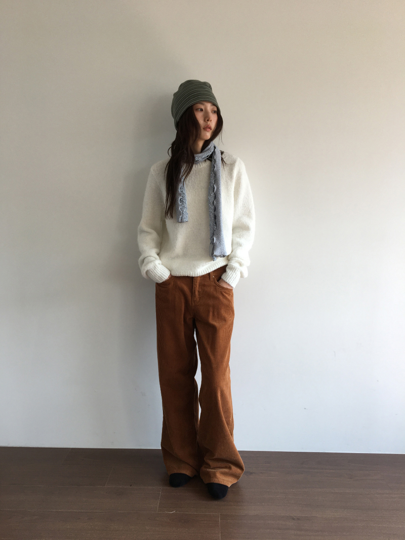 Caramel corduroy pants (3color)