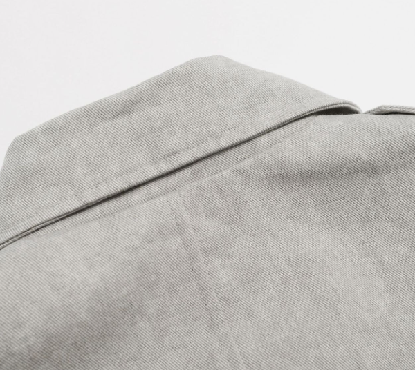 High-Neck Double-Breasted Slim Jacket