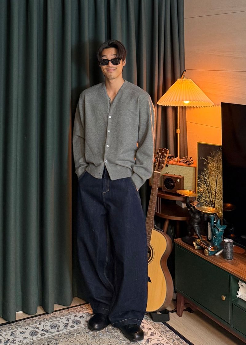 Modal Y-Neck Cardigan 6COLOR