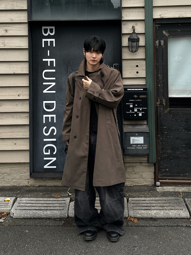Eden long trench coat