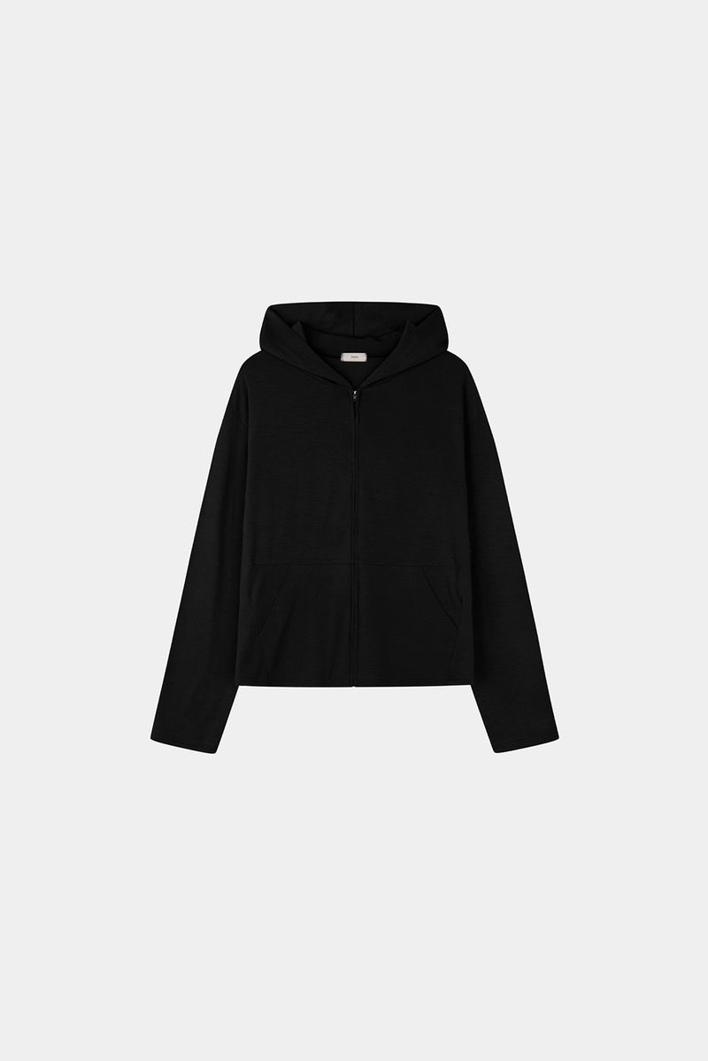 Drape Color Hoodie Zip-up