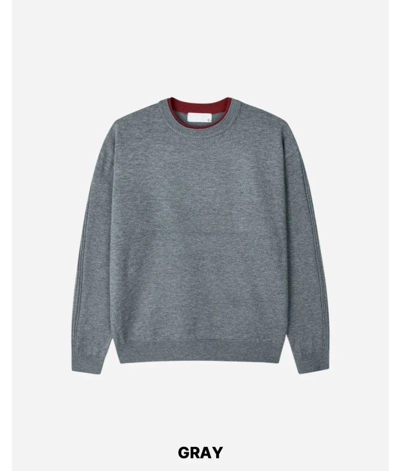 Wheat Layered Cropped Knit
