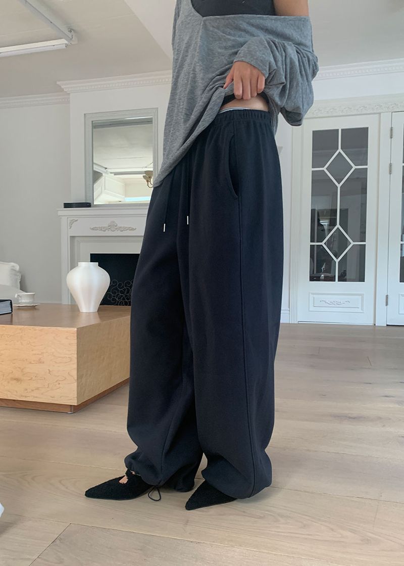 WIDE BALLOON SWEAT PANTS (6color)