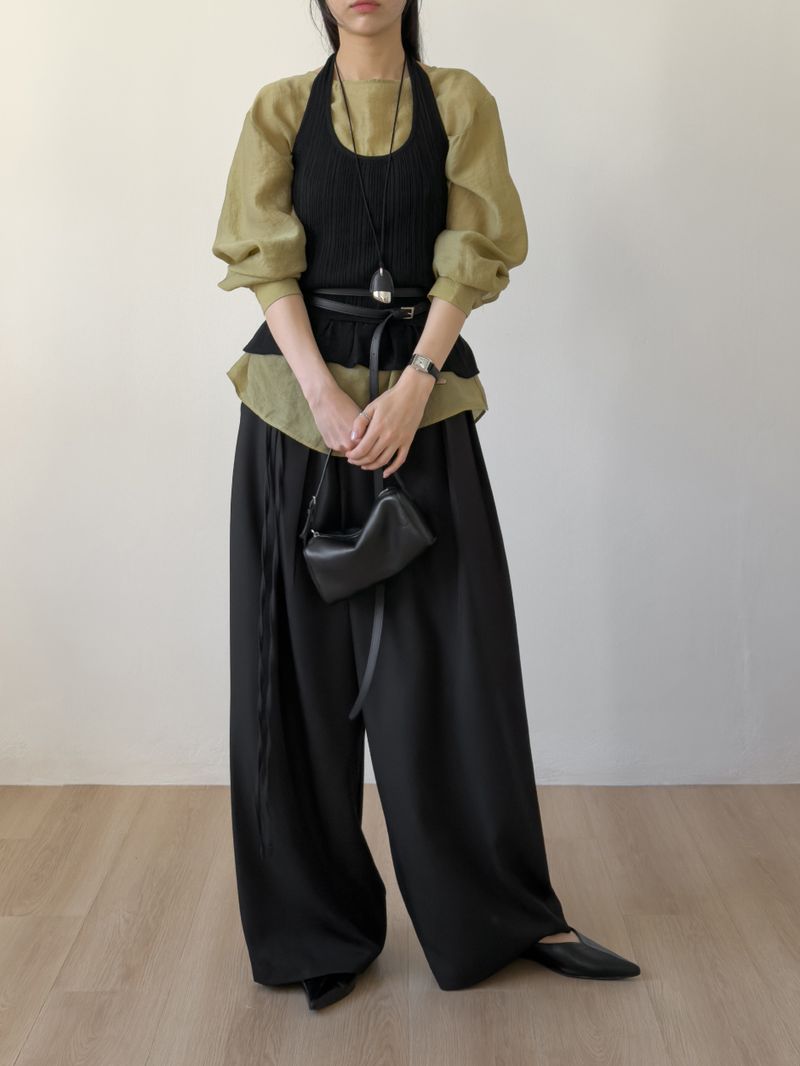 Layered Long Leather Belt