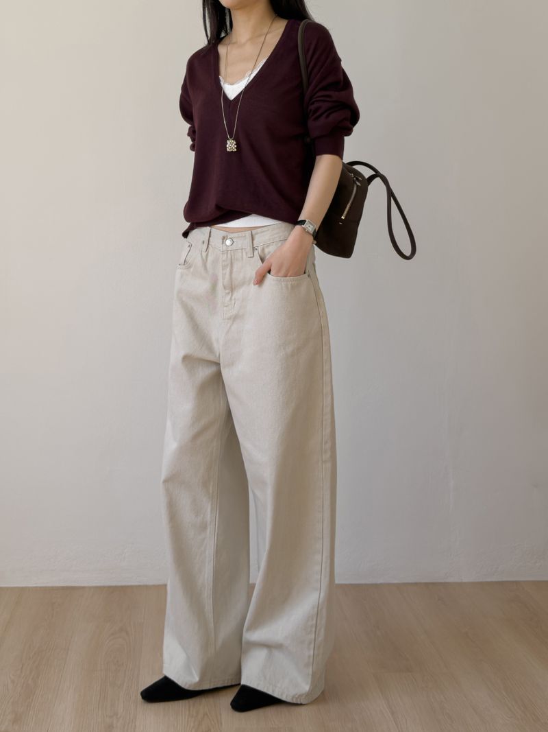 802 Bio Wide Denim Pants