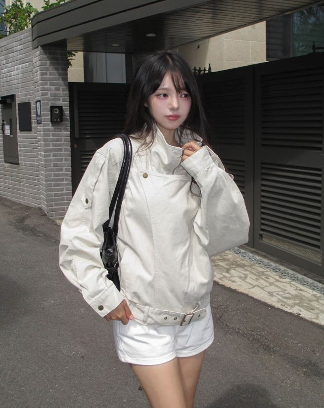 Laco High-Neck Belted Field Jumper