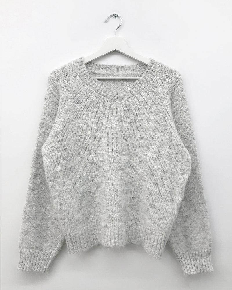 Cozys V-neck knit (5color)