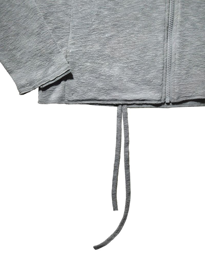 LIGHT HOODIE ZIPUP GRAY