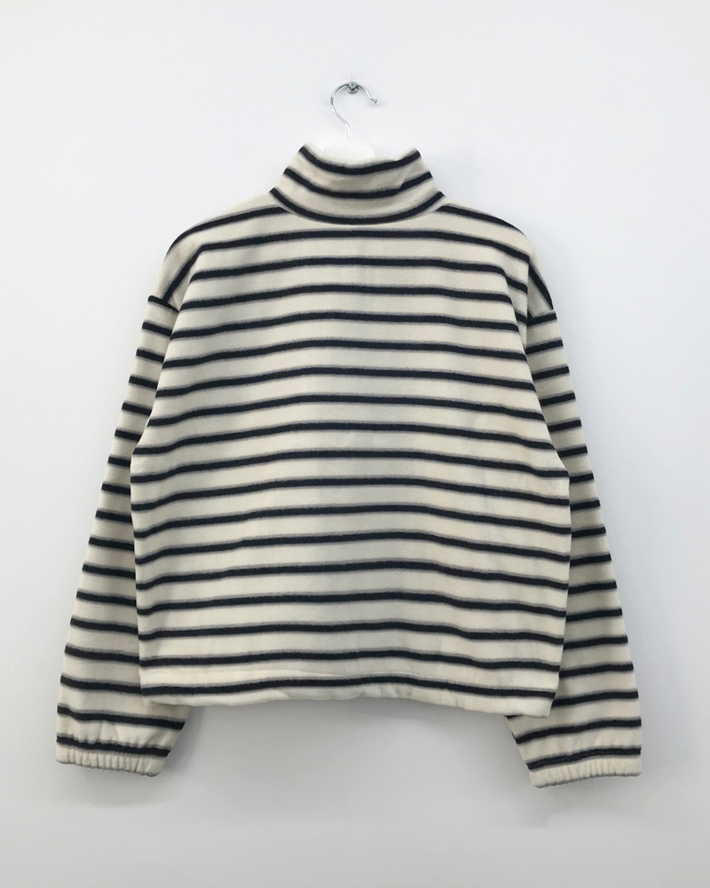 Hippo Stripe Fleece Zip-up (3color)