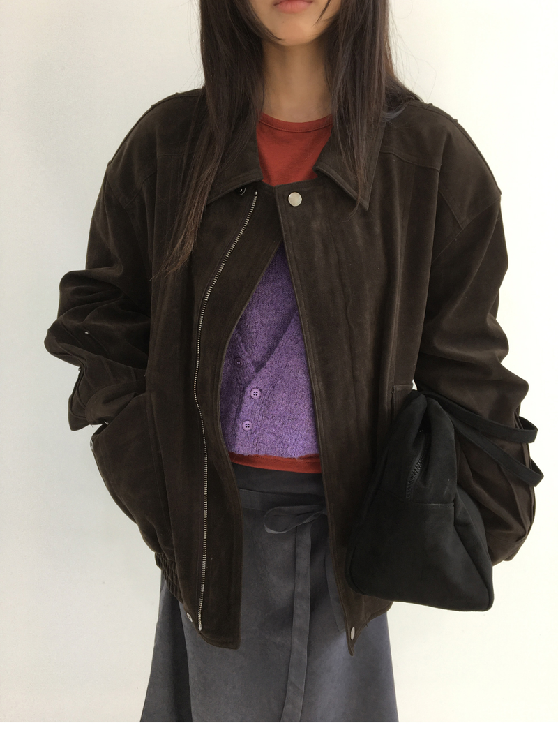 Western Suede Blouson (2color)