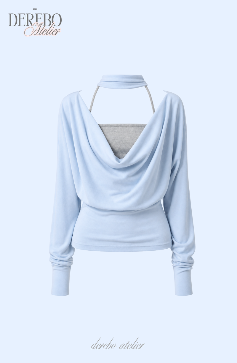 Sky Flow Choker Layered Top