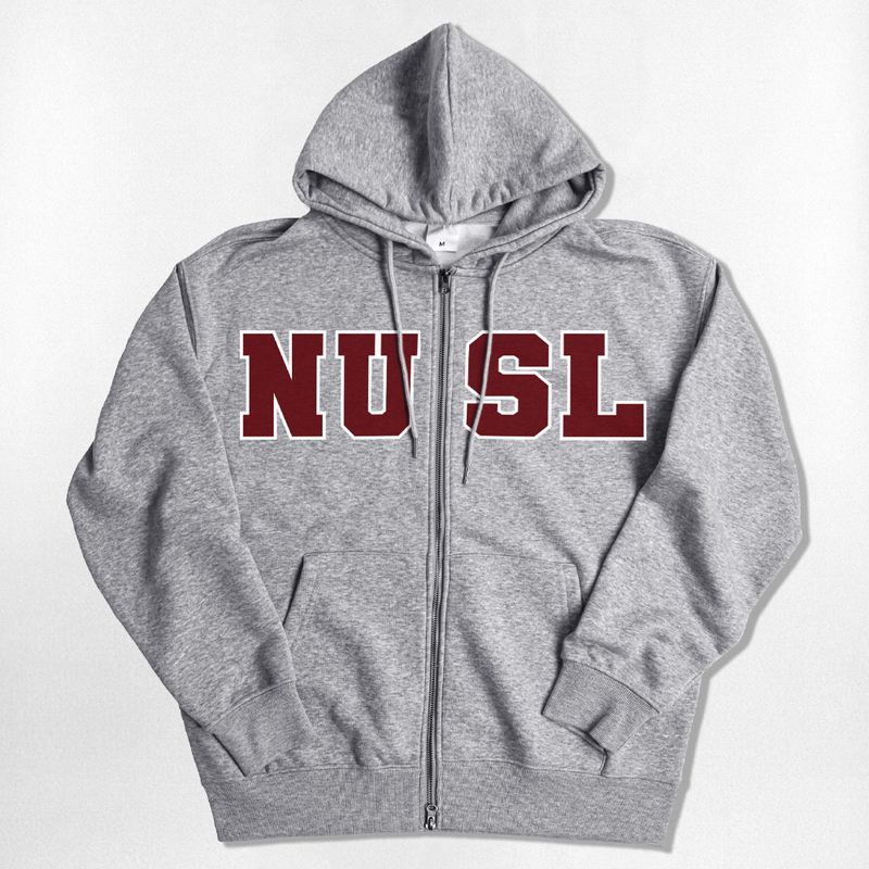 NOTUSUAL（ノットユージュアル）の「Red Font 2way Zip-Up Hoodie - 4COLOR（Tops）」