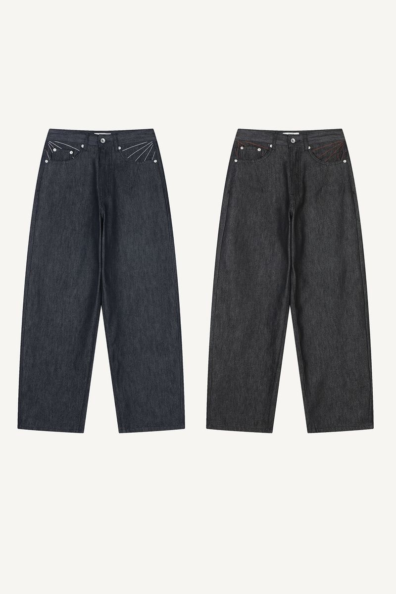 Net Barrel Denim Pants
