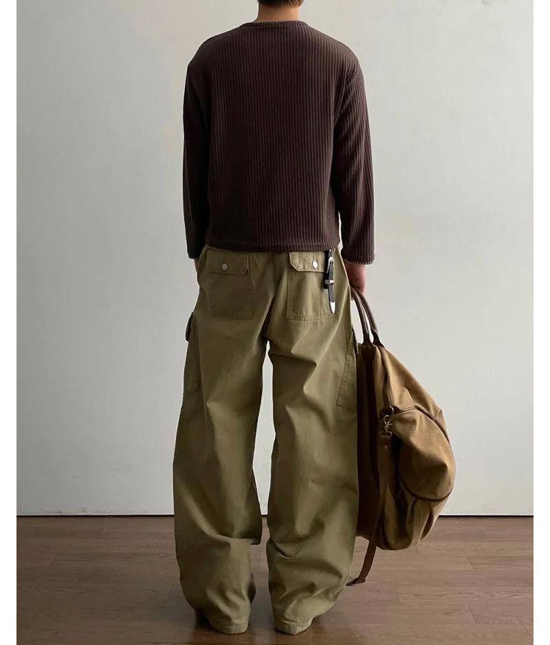 Stitched Henneck Cropped Knit