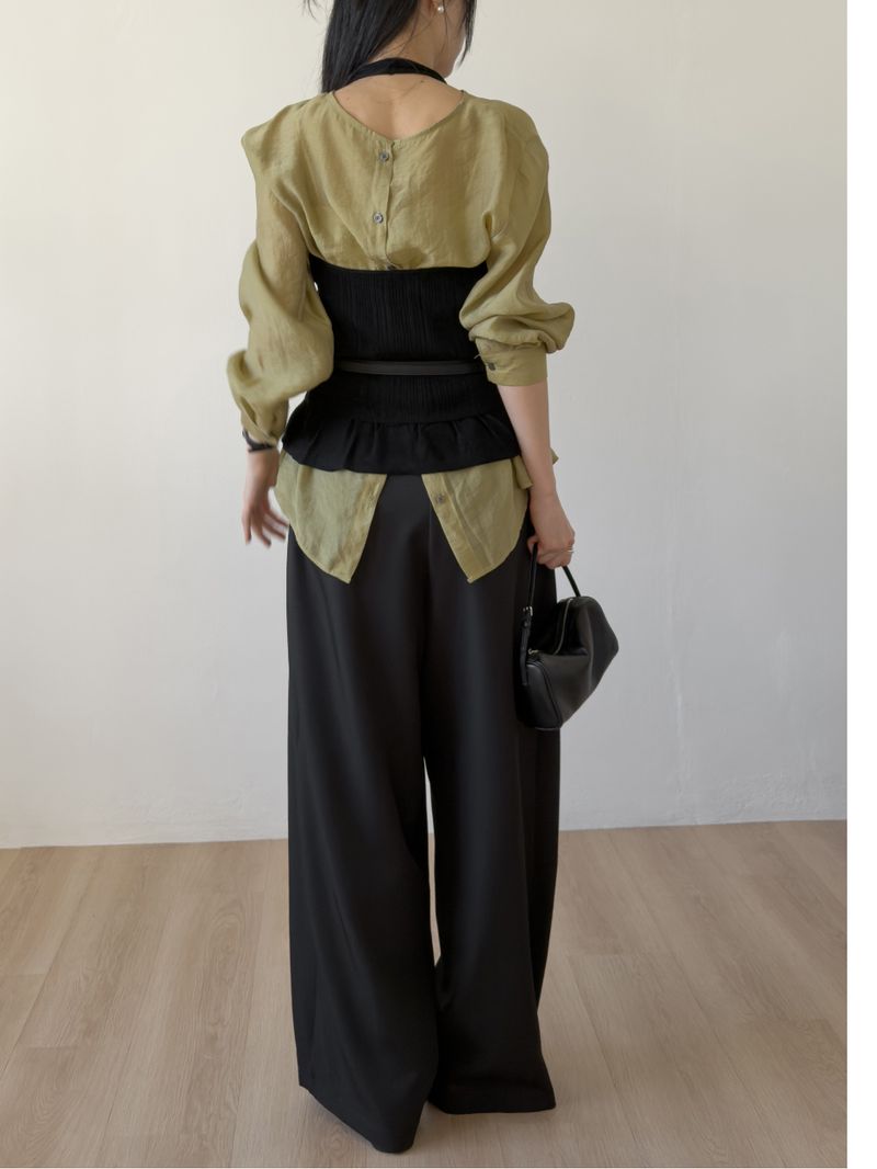 Layered Long Leather Belt