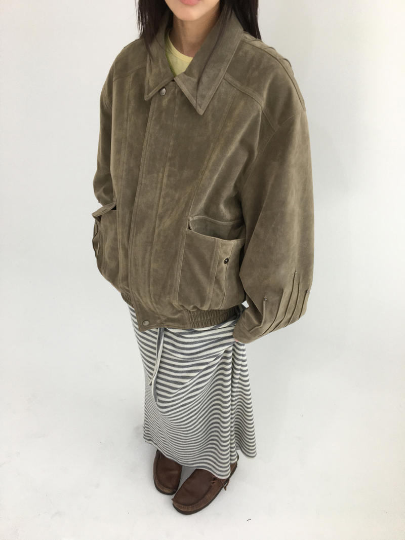 Western Suede Blouson (2color)