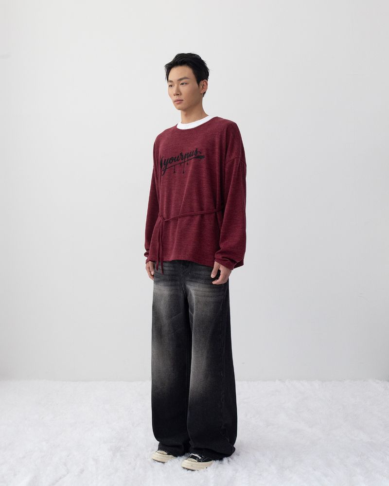 26FW★ Belted Strap Loose Knit