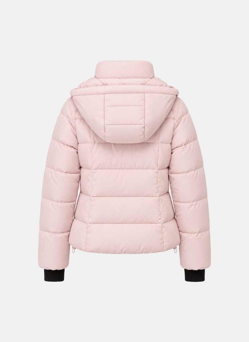Monica High-Neck Hood Puffer Jacket