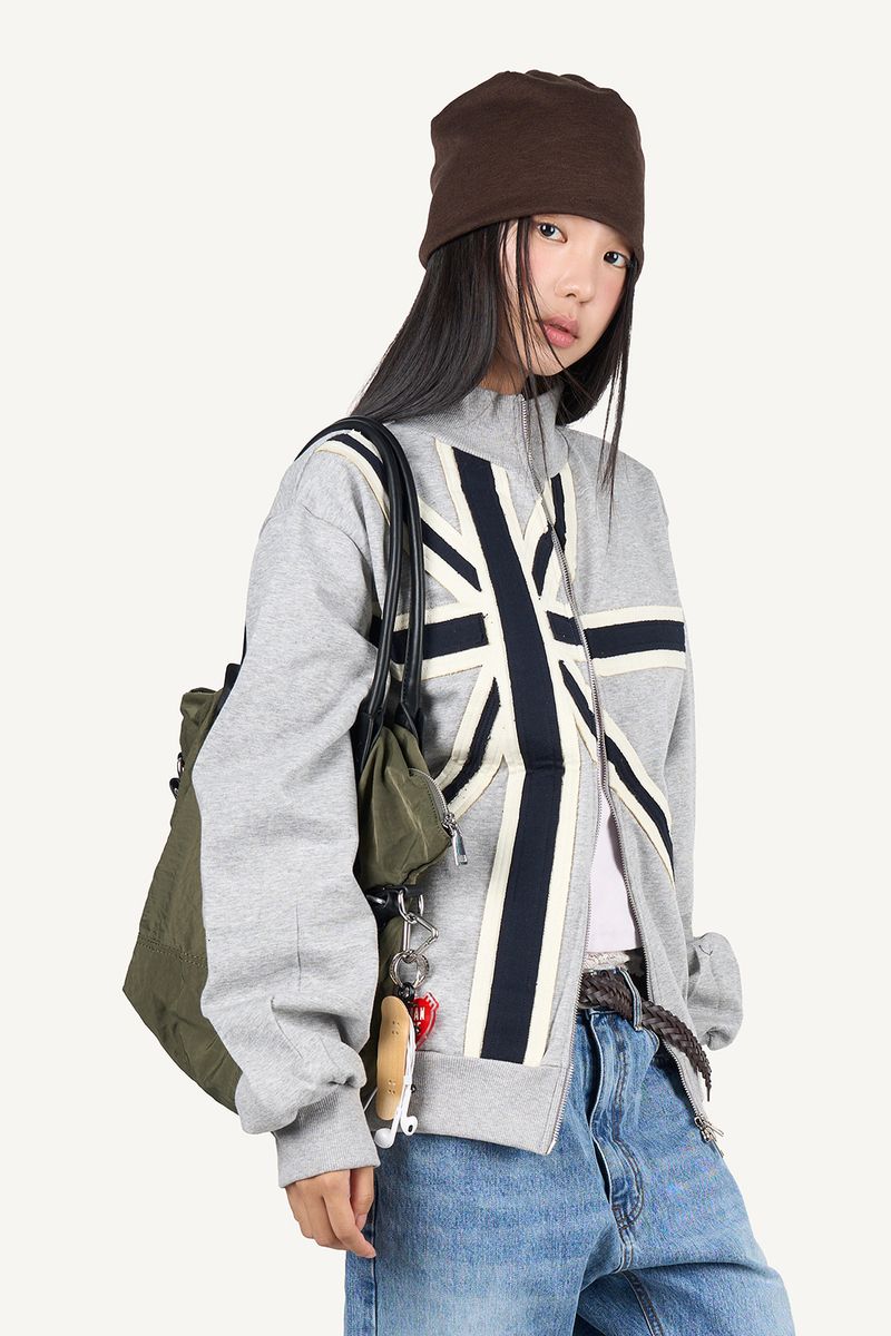 Raucohouse（ラウコハウス）の「Union Embroidery Cotton Zip-up（Tops）」
